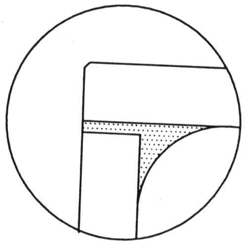 Schema einer Stossverklebung